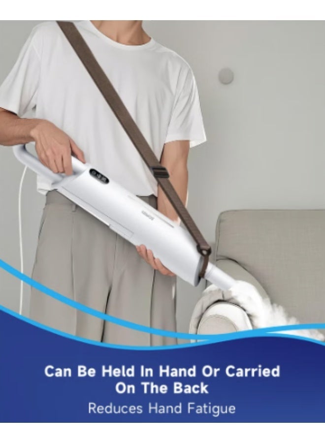 BOMIDI Steam Mop SM01 1200W High-Power Steam Mop for Multi-Surface Floors (Wood/Tile/Carpet) with Adjustable Steam, 18s Fast Heating, 380mL Visual Tank & Aromatherapy Function - Image 4